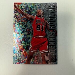 Dennis Rodman Fleer Metal Trading Card